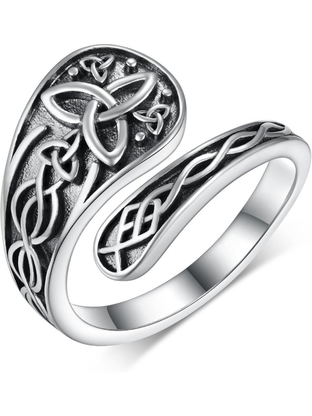 925 Sterling Silver Christmas Spoon Thumb Rings - Unique Gifts for Him & Her